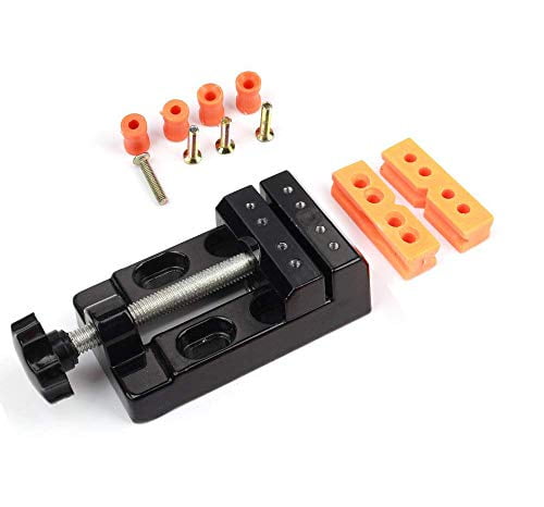 Mini Carving Bench Clamp Drill Press Vice Hand Micro Clip with Screws and Covers 