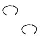 thumbnail image 3 of Guardurnaity Brazalete de moda imprescindible para los entusiastas de la moda Brazaletes duraderos y duraderos Idea de regalo negro negro 2Conjunto, 3 of 6
