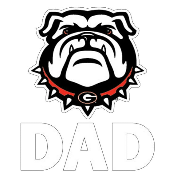 Georgia Bulldog Dad Mini Decal