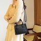 thumbnail image 5 of Bolso de mensaje de hombro de fieltro Pure Mini Purse Crossbody Tote Bolso de mano (Negro), 5 of 5
