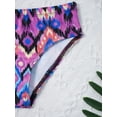 thumbnail image 6 of YEAHDOR Kids Girls 3Pcs Racer Back Tankini Swimsuit Floral Print Water Park Bathing Suit Rose Red 14, 6 of 7