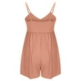 thumbnail image 6 of BLVB Women's Overall Shorts Rompers Sleeveless Spaghetti Strap Baggy Wide Leg Jumpsuits Summer Beach Outfits, 6 of 7