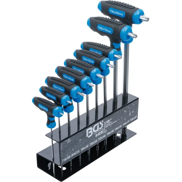 Juego de LLAVES en T BGS 8485 Torx T10 - T50