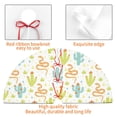 thumbnail image 4 of Sikiie Snake And Cactus 30-48 inches {designName} Print Christmas Tree Skirt Snowman Xmas Tree Skirt with Edge Christmas Decorations for Holiday Party48", 4 of 7