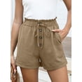 thumbnail image 3 of ANRABESS High Waisted Shorts for Women Summer Drawstring Paperbag Waist Shorts, Loose Wide Leg Lounge Beach Shorts with Pockets, 3 of 8