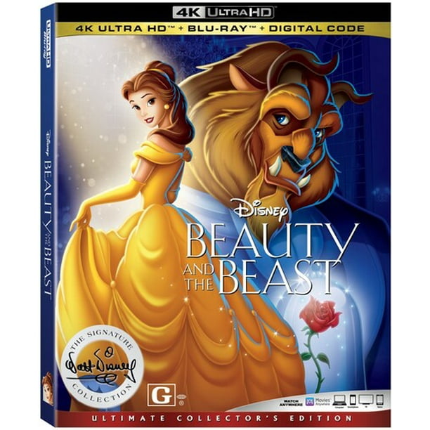 Beauty And The Beast The Walt Disney Signature Collection 4k Ultra Hd Blu Ray Digital Copy Walmart Com Walmart Com
