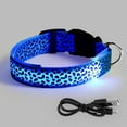 thumbnail image 2 of Spencer LED Light Up Dog Collar for Night Safety, USB Rechargeable Glowing Pet Dog Collar for Small Medium Large Dogs "M,Blue", 2 of 10