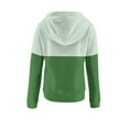 thumbnail image 5 of Mlzmgr Hoodies for Women 1/4 Button Drawstirng Regular Fitted Sweatshirts Color Blocked Casual Sports Shirts, 5 of 6