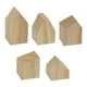 thumbnail image 2 of Cubos de pintura en blanco, pequeños recortes de madera en blanco, forma de flecha pequeña de granja, madera 5 piezas, 2 of 9