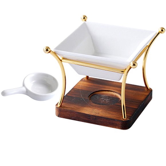 COSMOBETTY 1Jgo Calentador De Cera Aromática Con Holder De Cerámica Ligero Y Estilo Moderno