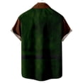 thumbnail image 5 of BLTIBY Christmas Ugly Shirt for Men Lapel Button Down Short Sleeve Hawaiian Shirts Xmas Printed Casual Holiday Beach Shirts Tops Black 4XL, 5 of 5