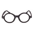 thumbnail image 2 of Agstum Vintage Round Optical Handmade Glasses Wood Frame Clear Lens, 2 of 4