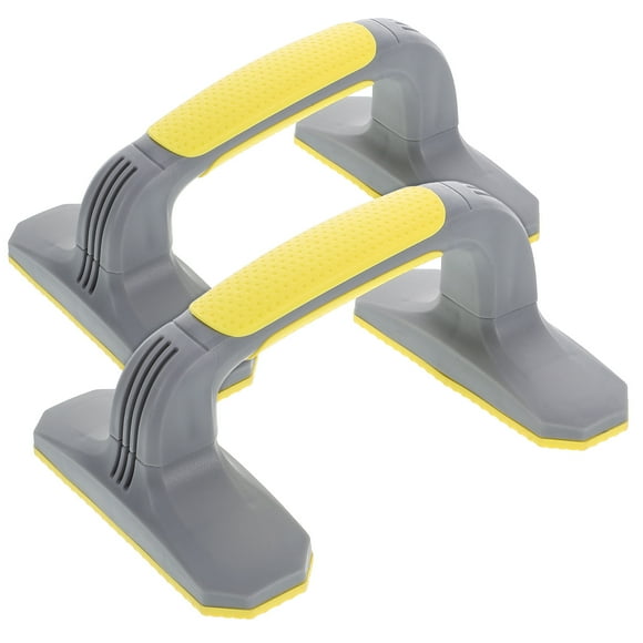 MLINS 2Pcs Push Up Bars with Anti Slip Soft Plastic Handles and Bottom Pad for Strength Training Floor Workout Exercise