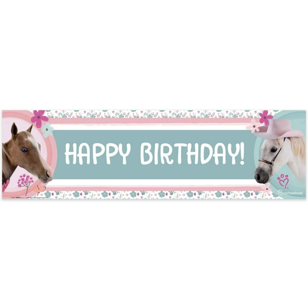 Rachael Hale Beautiful Horse Birthday Banner Walmart Com Walmart Com