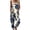 Gray, variant on Women's Vintage Floral Overalls, Cotton Boho Casual Floral Bib Jumpsuit, Summer Baggy Adjustable Strap Romper, Adjustable Strap Casual Overall Pants with Pockets, Beach Vacation,Sky BlueS