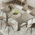 thumbnail image 2 of Dining Table for 6-8, 71" Long Kitchen Table with Sturdy Frame & Triangular Legs,  Thick Tabletop, Strong Base for Apartment, Kitchen, 2 of 20