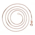 thumbnail image 4 of Amy and Annette 14K Rose Gold Plated 24" Box Chain Necklace, 4 of 6