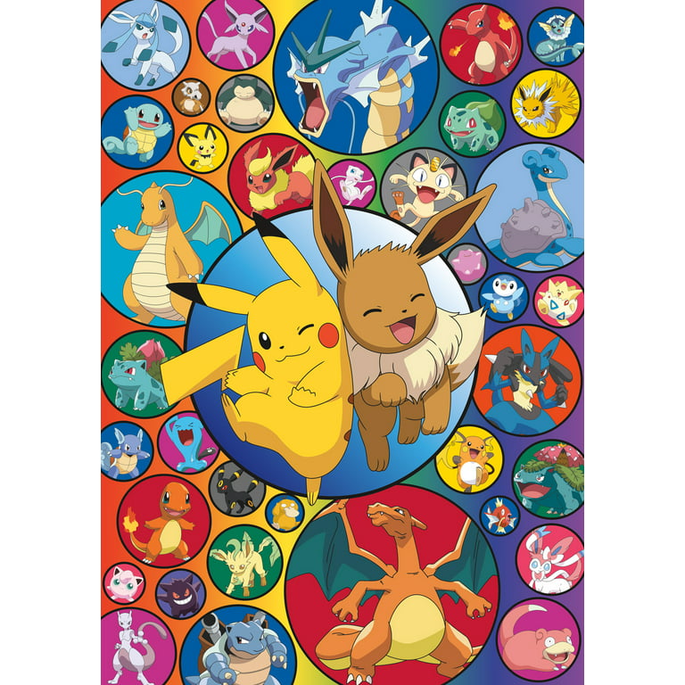 Puzzle Pokemon - neon, 1 500 pieces