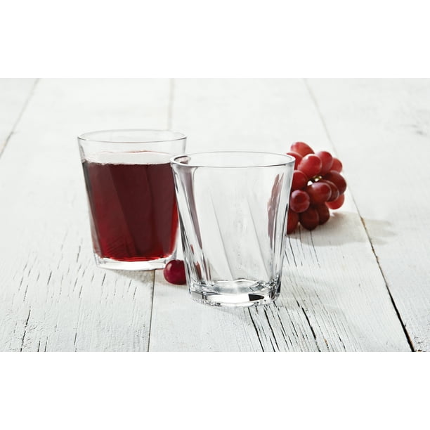 Better Homes & Gardens Clearbrook Rocks Drinking Glasses, 12.9 oz, Set