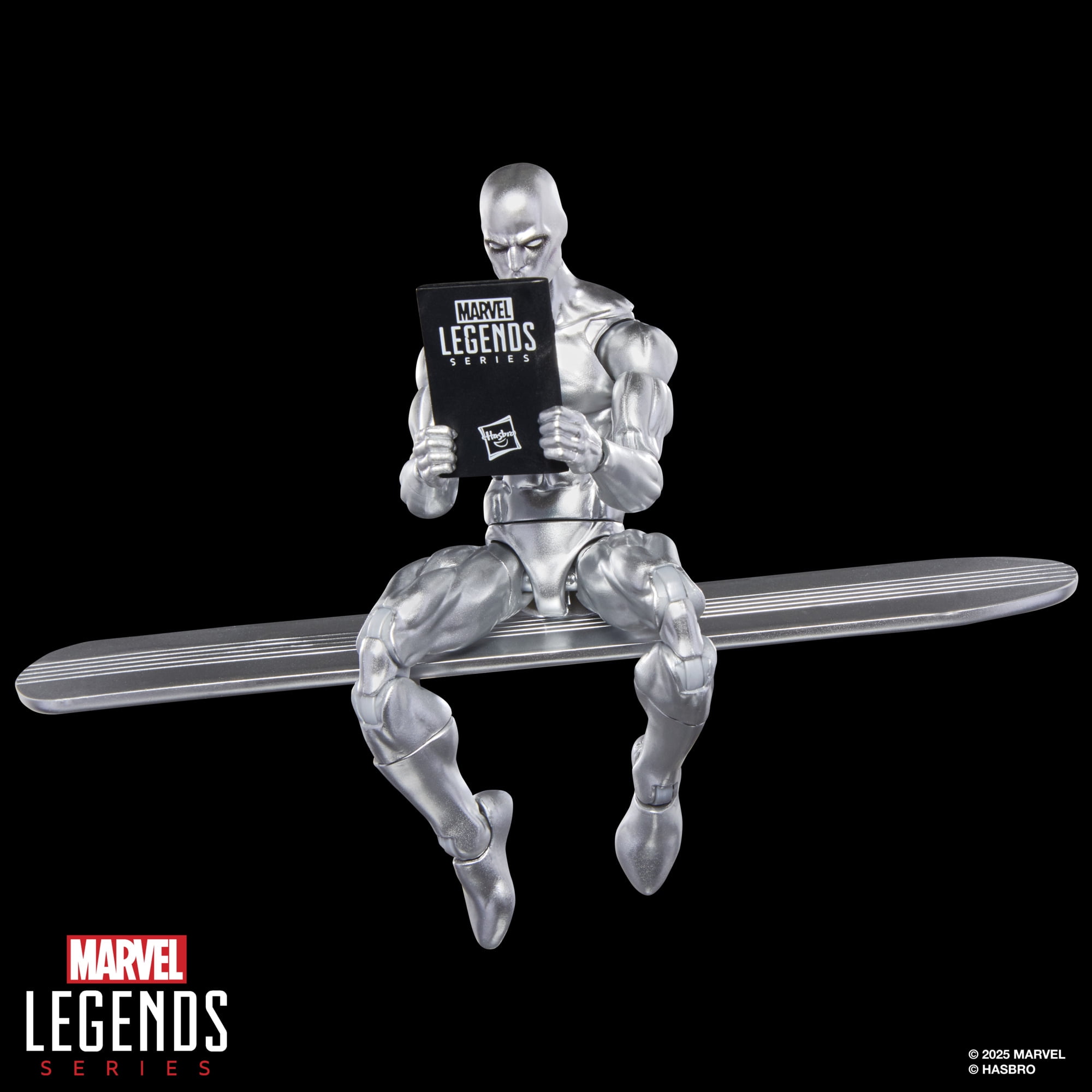 Marvel Legends Series, figurine Surfer d'argent des bandes dessinées Fantastic Four