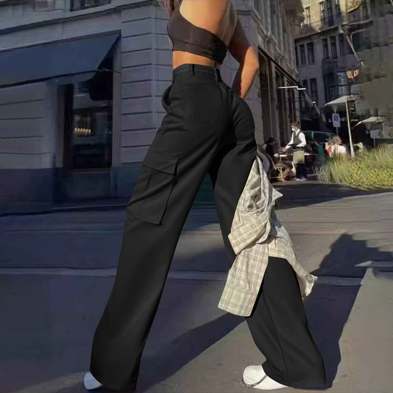 black cargo dress pants black satin cargo pants