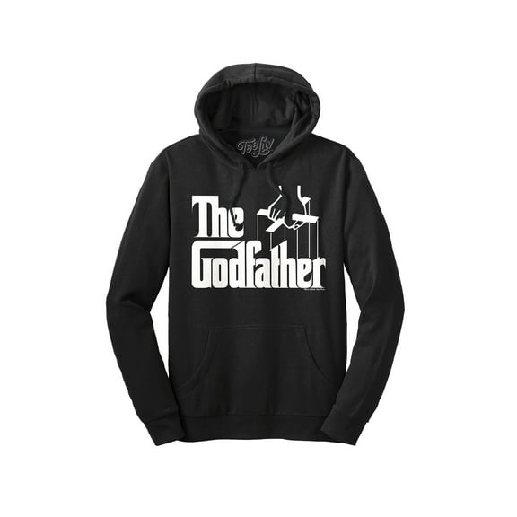 Tee Luv Men's Retro The Godfather Mafia Movie Logo Hoodie (S)