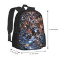 thumbnail image 3 of Mobile Suit Gundam Backpacks Lightweight Bookbags Casual Daypack For Travel Work Hiking, 3 of 8