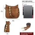 thumbnail image 4 of CAITINA Women's Shoulder Handbags Fashion Vegan Leather Crossbody Bag Shoulder Bag for Women with 2PCS Adjustable Strap, 4 of 8