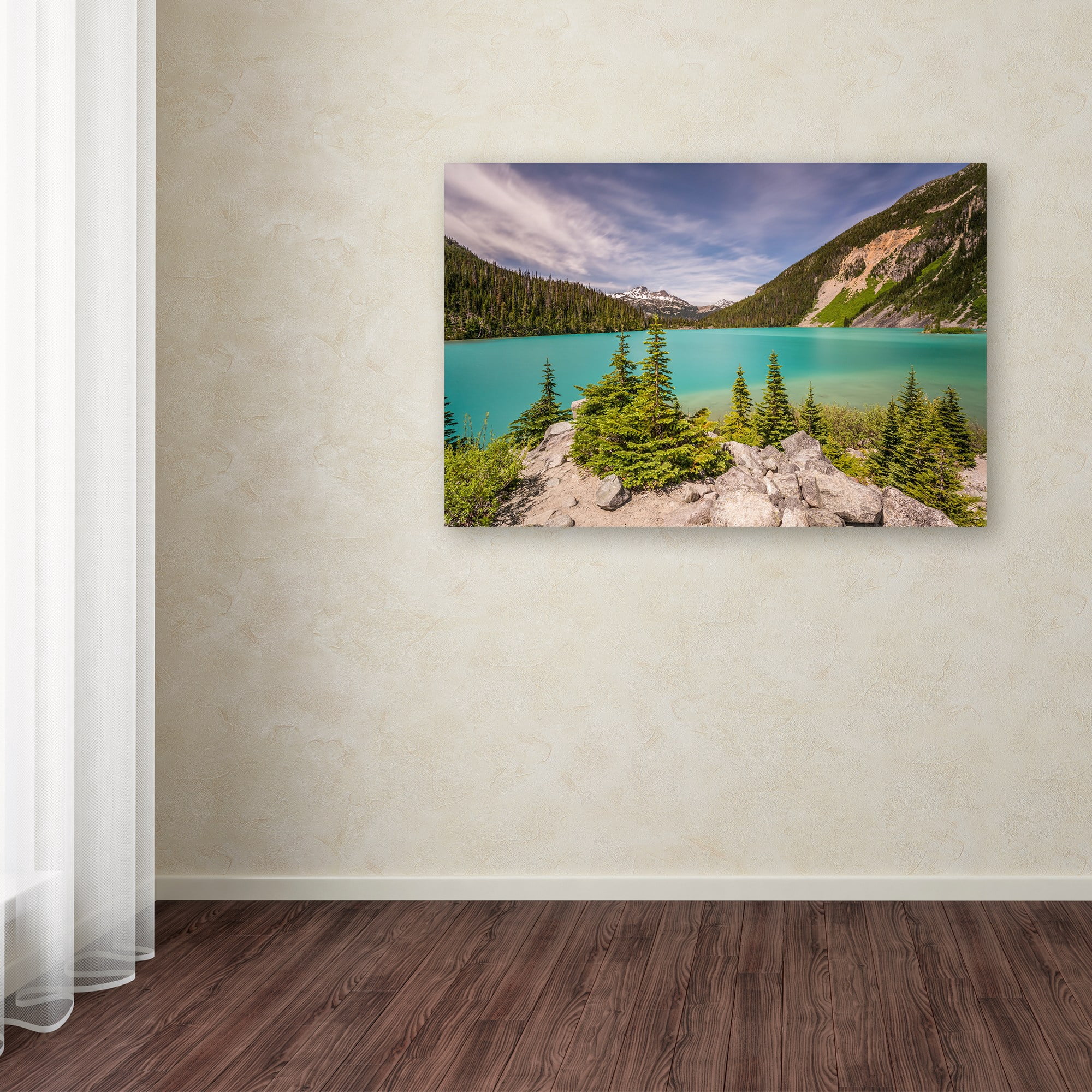 Trademark Fine Art 'Upper Joffre Lake' Canvas Art by Pierre Leclerc