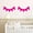 Hot Pink, variant on A Pair Eyelash Home Decor Wall Sticker Decal Bedroom Vinyl Art Mural Wallpaper Peel and Stick, Wall Decals Clearance Under $5.00