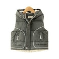 thumbnail image 5 of Esaierr Kids Baby Boys Fall Winter Vest Jacke Toddler Thickened Warm Waistcoat Coats Ong Sleeves Light Zipper Winter Sleeveless Jacket,Size 1-6T, 5 of 7