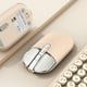 thumbnail image 1 of Ratón inalámbrico, modo dual Bluetooth+2.4G, silencioso, estiloso, beige, 1 of 3