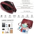 thumbnail image 5 of Sunyuer Fashion Crossbody Bag For Women Shoulder Bag Soft PU Leather Handbags Purses Multi Pocket Hobo Tote Bag, 5 of 6
