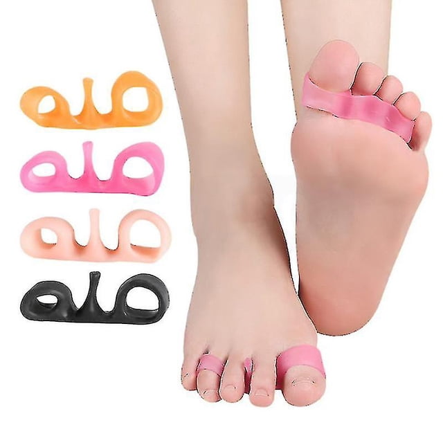 1 par de separadores de dedos de cuatro orificios en forma de caracol juanete alivio del dolor férula Corrector XianweiShao 8390614564909