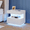White, variant on VKCC Modern LED Nightstand with Open Shelf, 2-Drawer Bedside Table with Charging Station, White