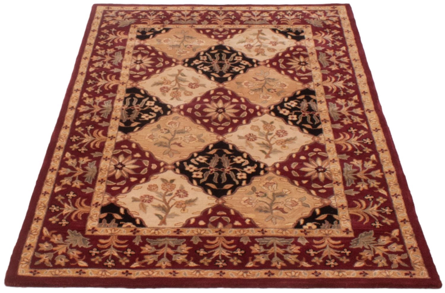 ECARPETGALLERY Timeless Burgundy Rug 5'3" x 7'10"