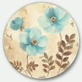 thumbnail image 1 of Designart 'Blue Coppys Cottage Flowers II' Art Mural en Métal Style Ferme - Disque de 36, 1 of 5