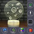 thumbnail image 2 of 3D Optical Illusion Planet Sensor Night Light with Smart Touch & Remote 7 Colors Change Dimmable Function Atmosphere Lamp Perfect Gift for Kids Friends Birthdays Christmas Gift Wrap, 2 of 8