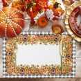 thumbnail image 2 of Fall Placemats Set of 6 Harvest Pumpkin Chalet Place Mats Thanksgiving Placemat Sunflower Fallen Maple Leaves Table Mats for Dining Kitchen Table Holiday Dinner Party Home Fall Decorations 13x19, 2 of 8