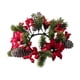thumbnail image 1 of Corona de velas en forma de anillo,Corona de velas navideñas para decorar la mesa,Corona navideña con forma de vela para gabinete de cocina,Vela navideña con forma de anillo de flores, 1 of 9