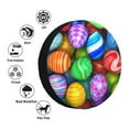 thumbnail image 5 of Balery Colorful Easter Eggs1tire Cover Waterproof Dust-Proof, Universal Spare Wheel Tire Cover For Trailer, Rv, Suv Truck And Vehicle Camper Accessories-14 Inch, 5 of 9