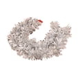 thumbnail image 2 of 6Ft Christmas Garland Shiny Foil Metallic Snowflake Xmas Tree Garland Glitter Hanging Christmas Tree Decorations for Fireplace Mantle Stairs Xmas Wedding/ Christmas Decoration Ribbon Silver, 2 of 7