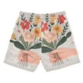 thumbnail image 7 of FORMRS Boys Swim Trunks Quick Dry Mesh Liner Boardshorts Sizes XS-XL, Yellow Cute Flower, 7 of 7