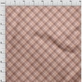 thumbnail image 4 of oneOone Cotton Poplin Peach Fabric Check Quilting Supplies Print Sewing Fabric By The Yard 56 Inch Wide, 4 of 4