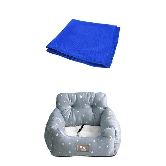 Portadores de asiento de coche,Pet Dog Cat Carrier Car Seat Cover Booster Seat,Cubierta de asiento pequeño para perros y gatos,alfombrilla para asiento trasero de camión SUV,Almohadilla para