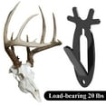 thumbnail image 5 of cpengpj Deer Skull Wall Hanger Metal, Indoor Outdoor Trophy Display, Rustic Home Decor, Easy Installation, Gift for Hunters, Black, 5 of 9