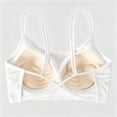thumbnail image 6 of Jinhomg Women's Sports Bra with Thin Straps Stretchy Wirefree Workout Bras Lightweight Workouts Bralette Active Everyday Stretch Bralette Tops White M, 6 of 6