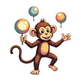 thumbnail image 6 of cartoon Monkey Stickers Stickers, Waterproof Monkey Stickers Sticker for Water Bottle Laptop Phone Cases Planner Skateboard Luggage Helmet Party Favor Decor, Ideal for Adults Teens Teacher Rewards, 6 of 9