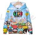 thumbnail image 3 of Sudadera con capucha del juego Toca Life World para niños, 3D Anime, ropa de abrigo de dibujos animados, jersey informal para niños y niñas, sudadera Toca Boca para otoño, 3 of 5