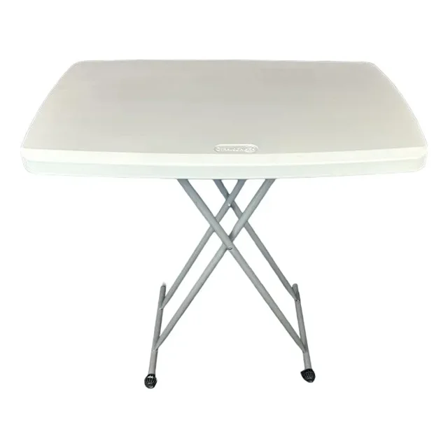 Mesa plegable Otra Volta plástico 76x50cm altura ajustable exterior rosa